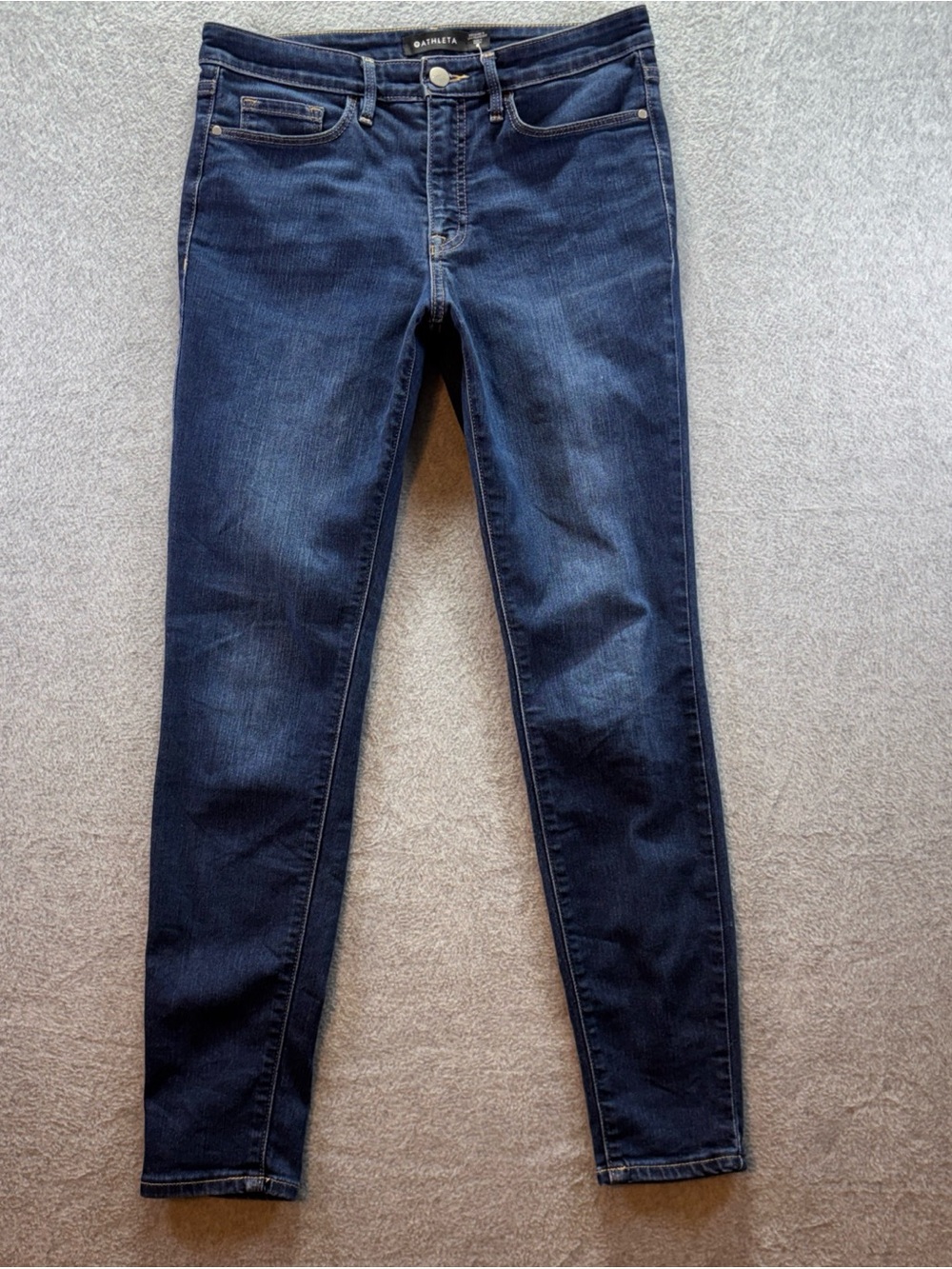 Athleta Skulptek Skinny Jeans Dark Wash Size 8 GUC Women's